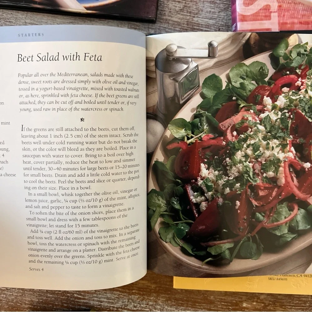 Williams-Sonoma Lot 4 HC Cookbooks Pasta; Sauces; First Courses, Mediterranean